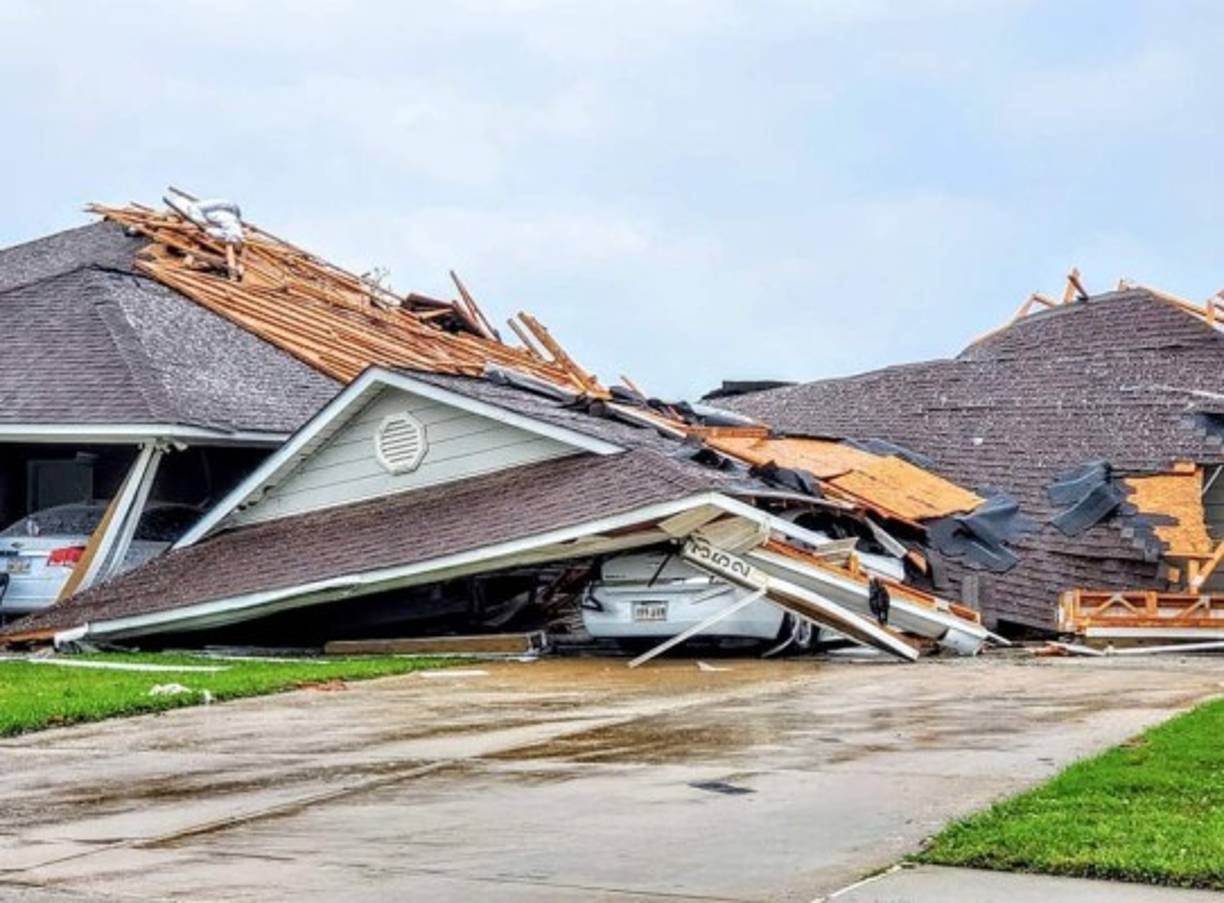 Otro tornado también destruyó varias casas y edificios esta madrugada en el condado de Chattooga (Georgia).