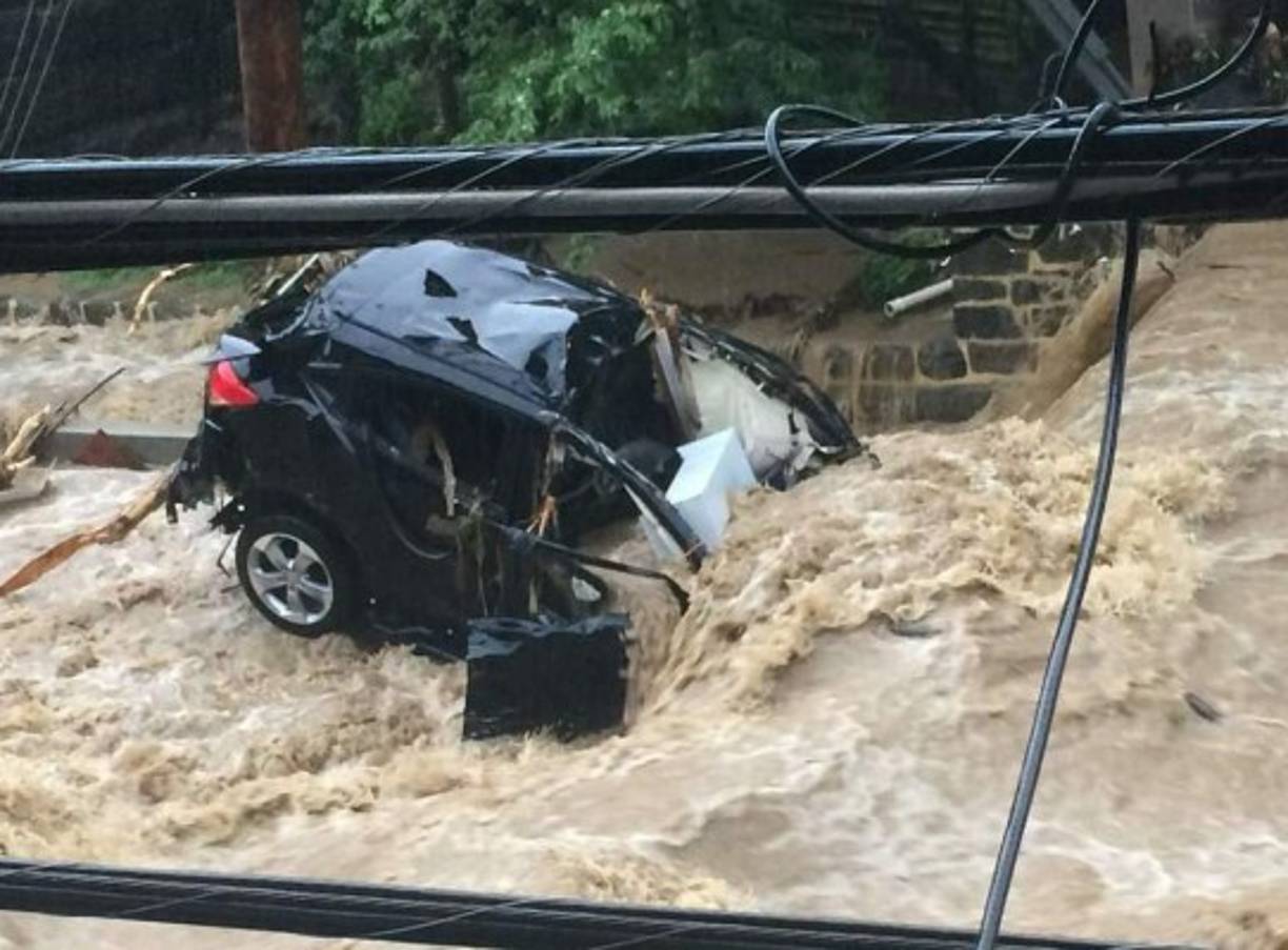 Las inundaciones también afectaron varias zonas de Baltimore.