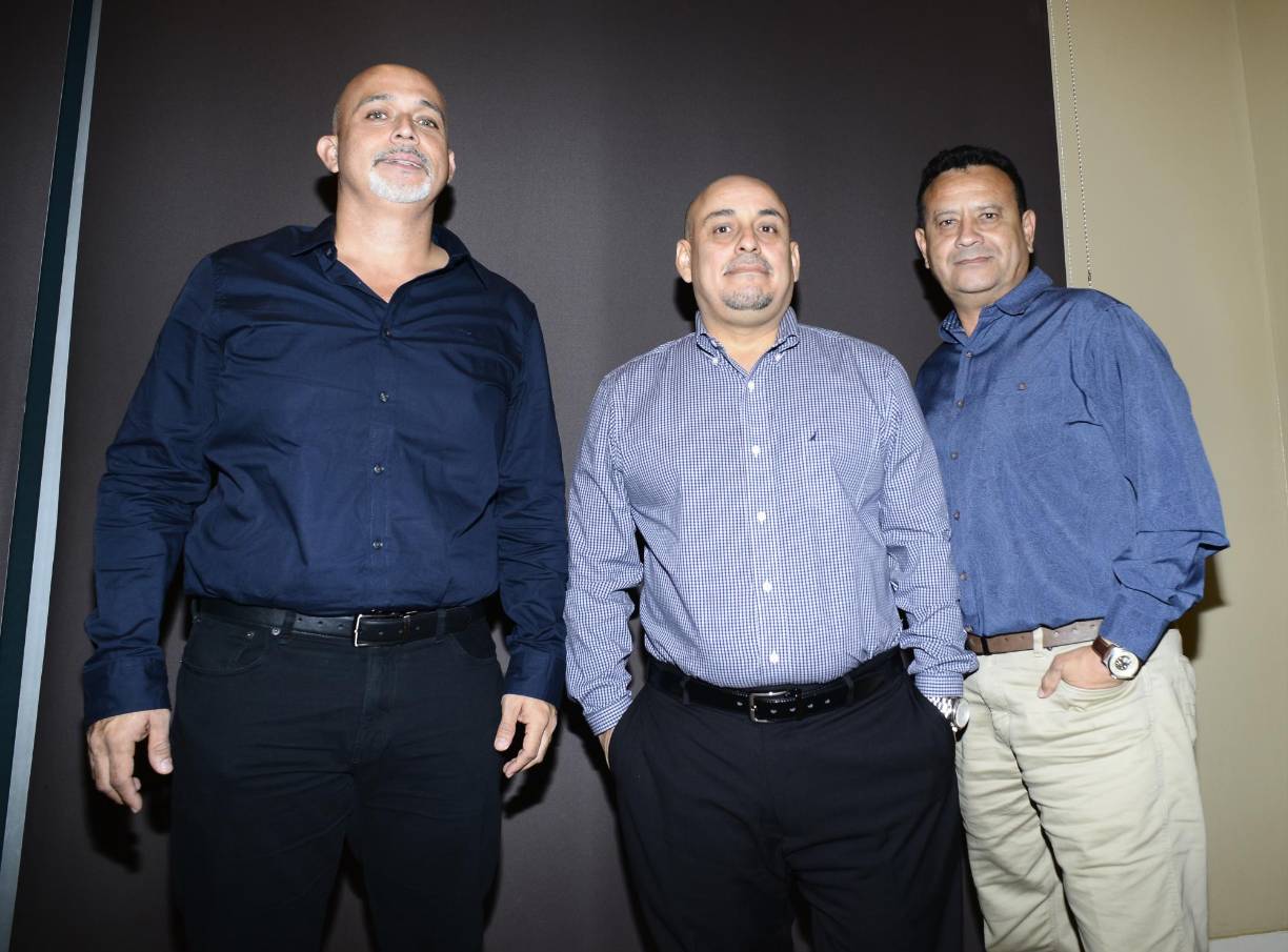 Mauricio Pacheco, Wilmer Suárez y Tony Meraz