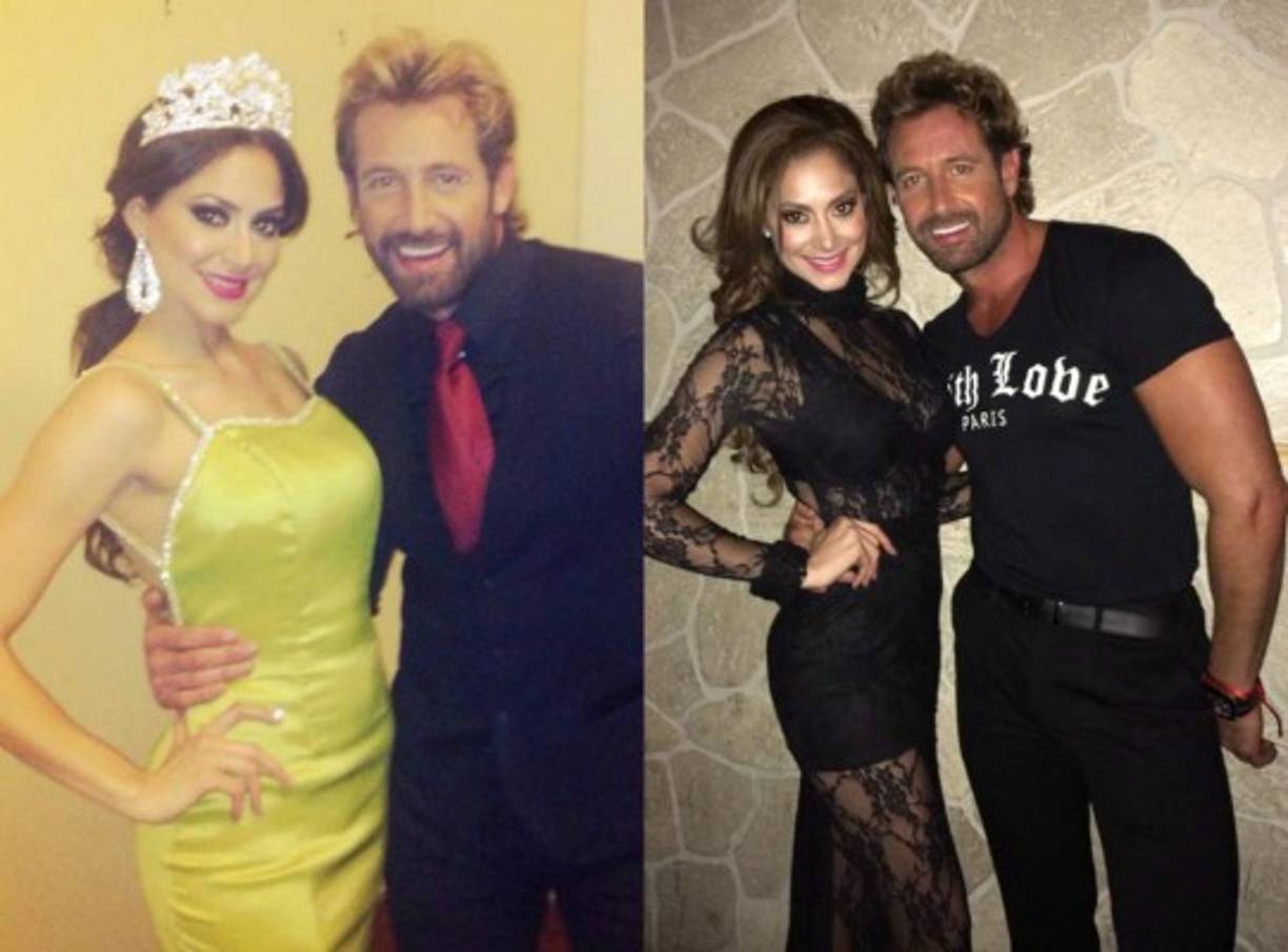 Karla junto a Gabriel Soto.