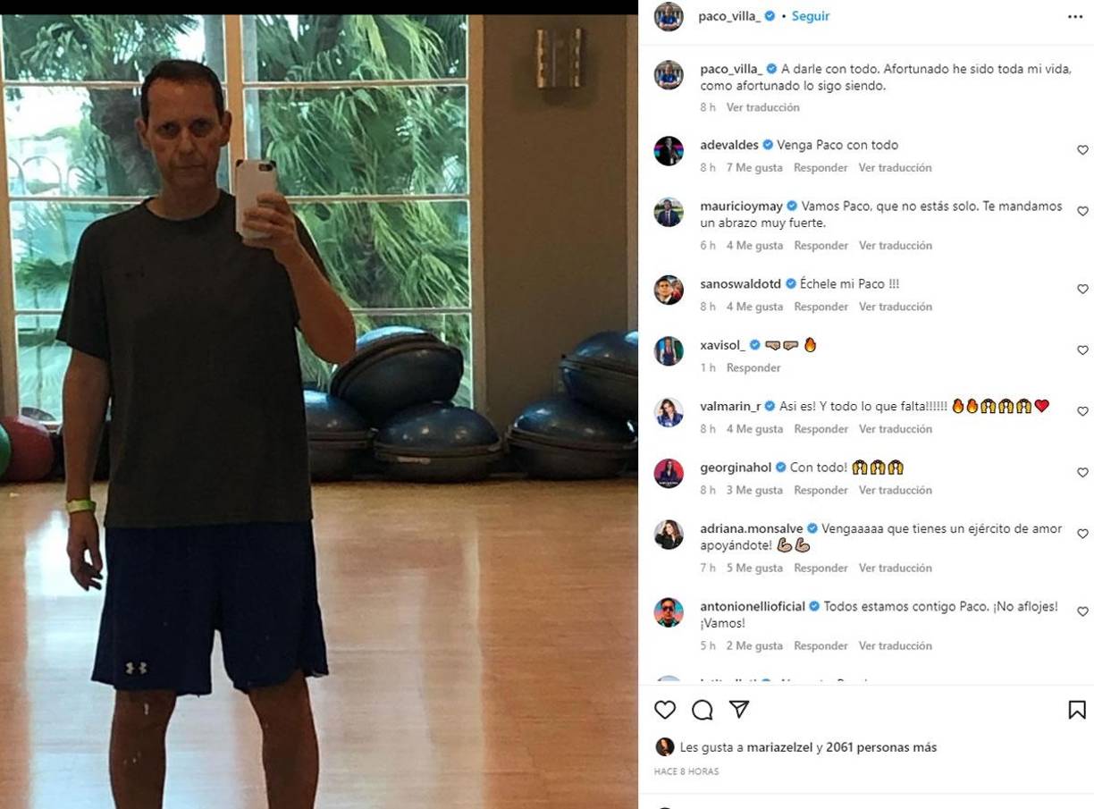 Luego de que durante varios meses preocupó a sus seguidores por estado físico, Paco Villa, narrador de TUDN, reveló que le detectaron cáncer.