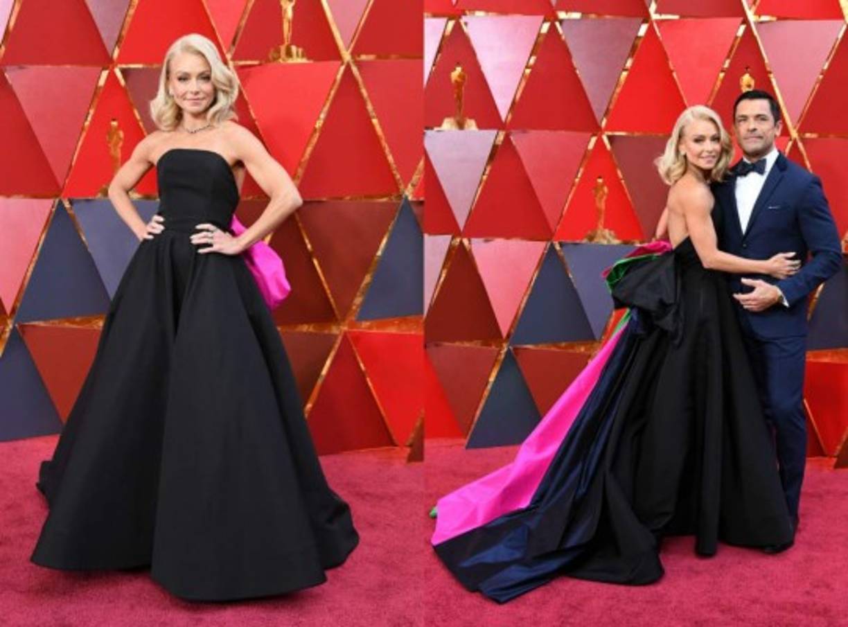 La actriz y presentadora estadounidense Kelly Ripa y su esposo Mark Consuelos.