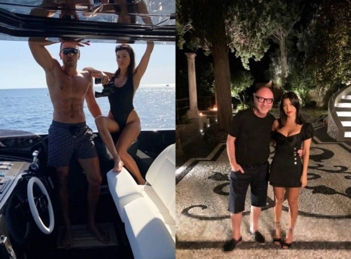 Kourtney Kardashian paso las festividades en Italia muy bien acompañada de su novio Younes Bendjima.