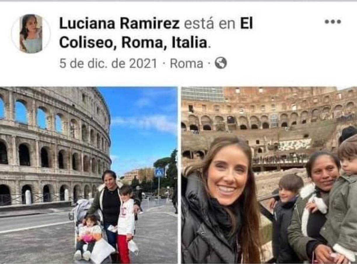Al viaje a Roma en diciembre del año pasado, Luciana también fue a Roma, Italia con la familia Guardado-De la Vega.
