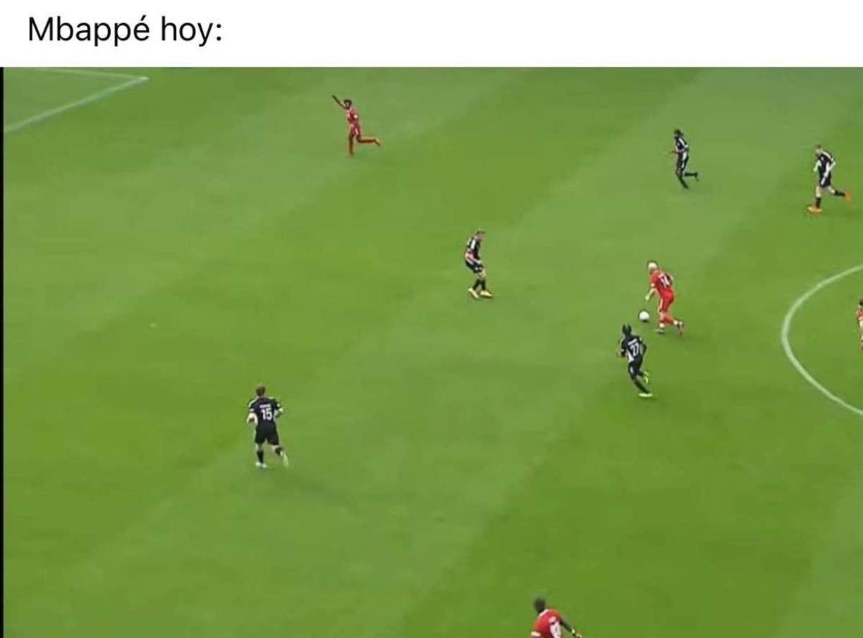 Las burlas no se hicieron esperar y Mbappé fue uno de los protagonistas de los memes.
