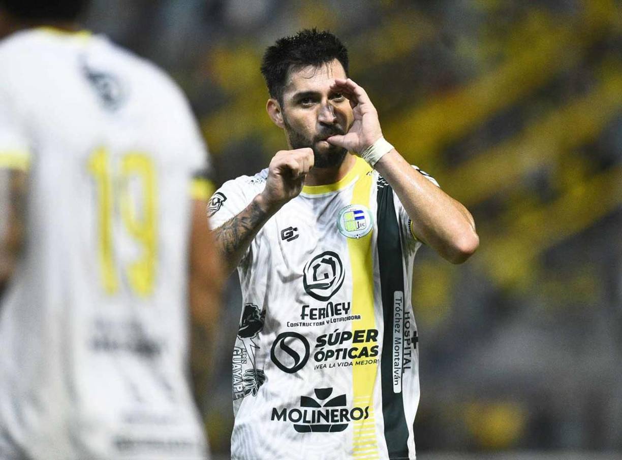 Así celebró Raúl ‘Pájaro‘ Benítez su primer gol del Torneo Apertura 2024 que sirvió para el triunfo del Juticalpa FC contra el Real España.