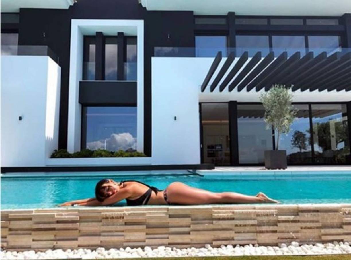 Georgina Rodríguez mostró su cuerpazo con esta imagen en sus vacaciones en Málaga.