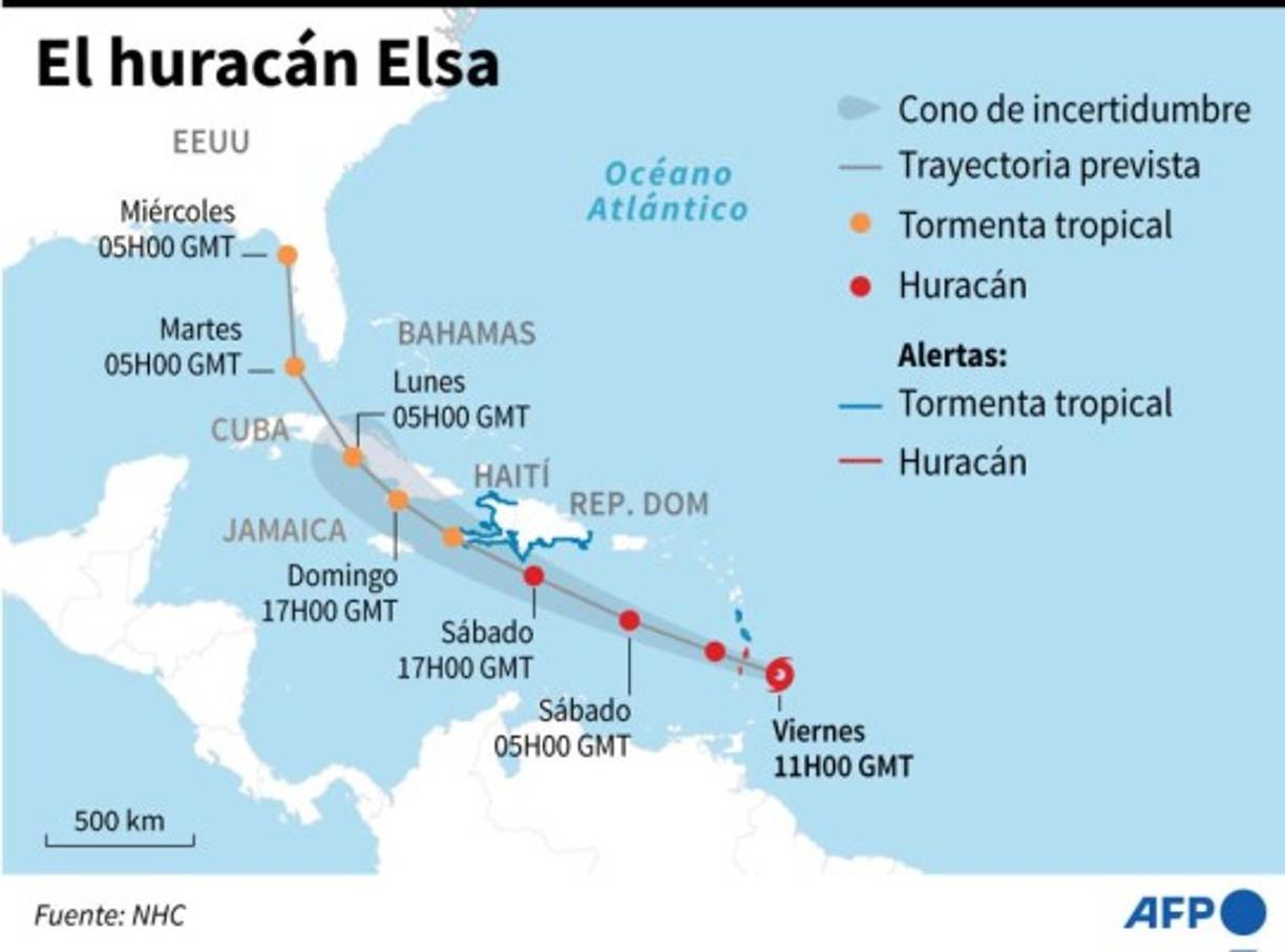 La tormenta se dirige hacia el oeste noroeste a una velocidad de 29 millas por hora (46 km/h), que se espera que disminuya levemente el sábado por la tarde y el domingo, tras lo cual realizará un giro hacia el noroeste el domingo en la noche o el lunes.<br/>