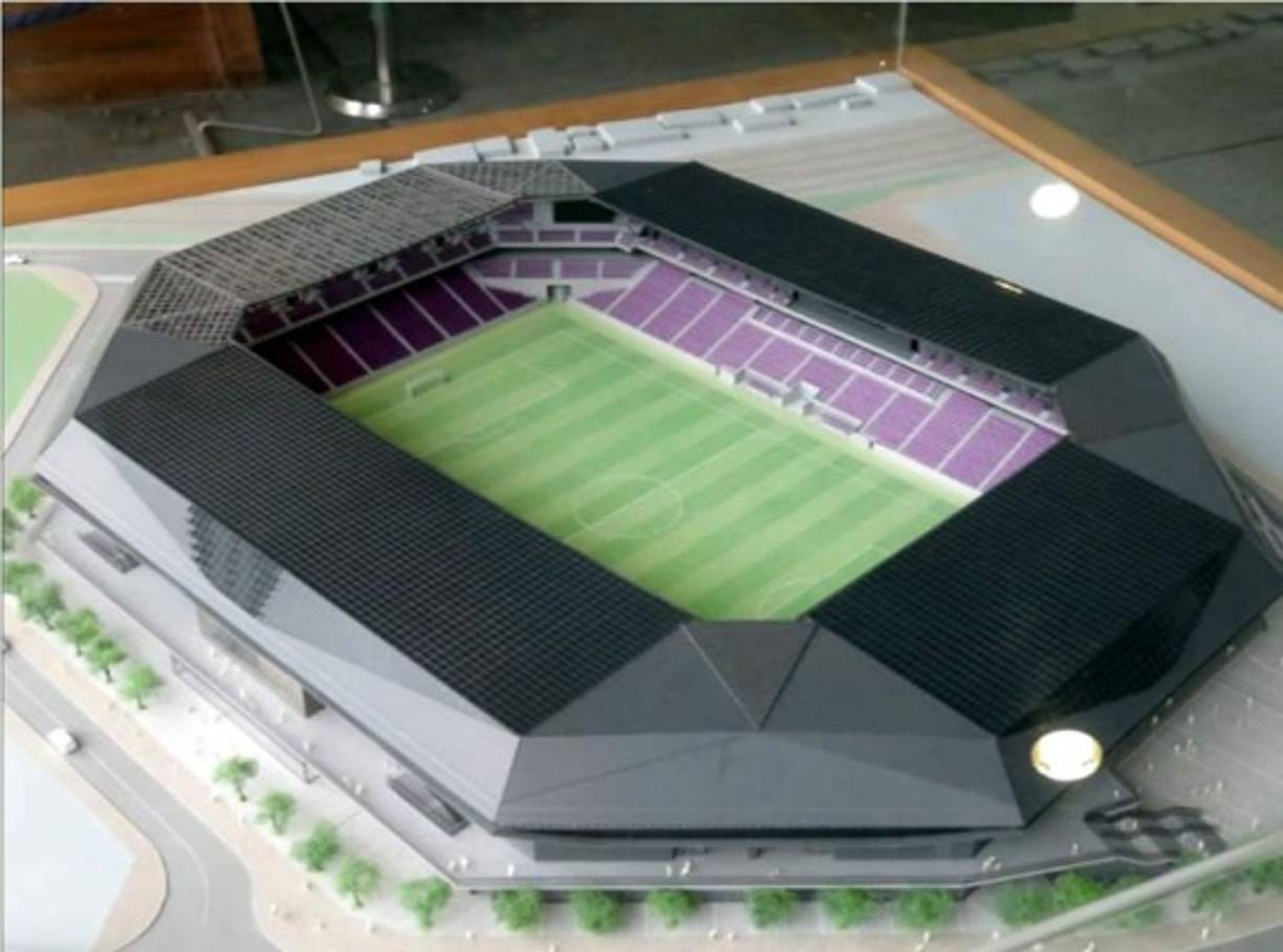 El estadio Sanga tendrá una capacidad de 21.600 espectadores.