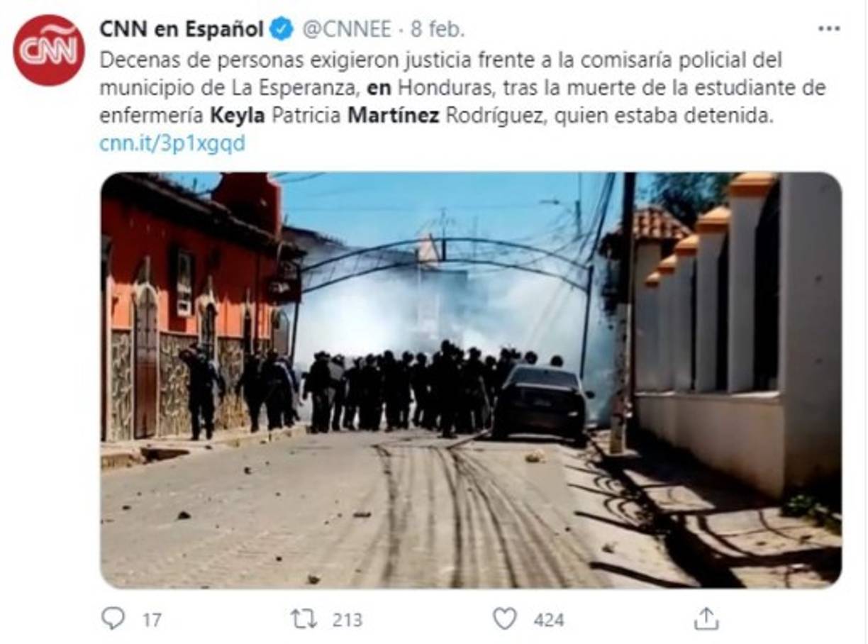 Este terrible suceso pone en duda la reputación de esta institución del Estado hondureño, la cual es llamada a servir y proteger. <br/><br/>Cabe mencionar que el Ministerio Público pidió que los policías asignados a dicha unidad departamental sean puestos a la orden de los fiscales para que investigan la muerte de Keyla Patricia Martínez Rodríguez. <br/>