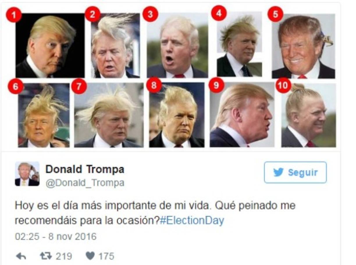 El Hufftington Post se burló del peinado de Trump.