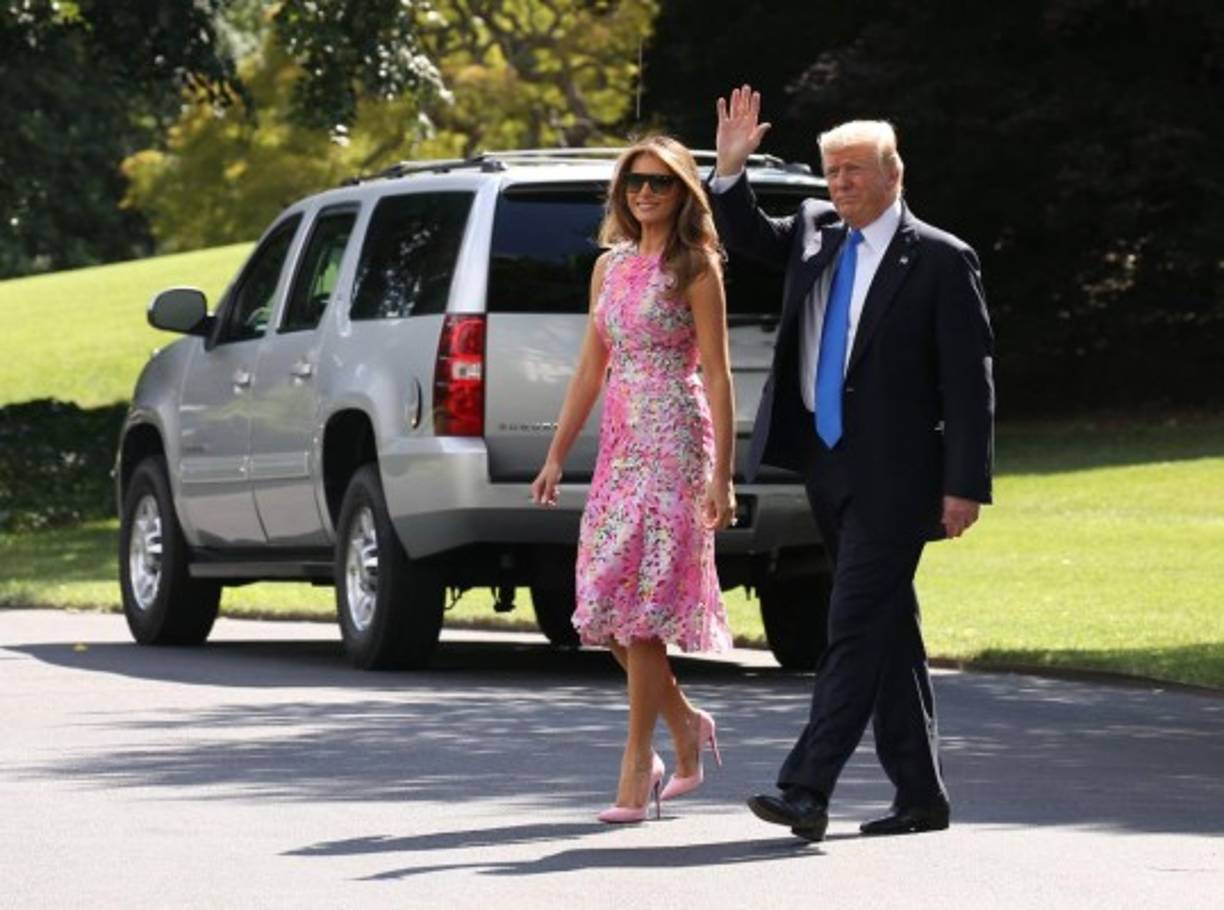 La primera dama estadounidense, Melania Trump reapareció en Washington D.C. para acompañar a su esposo, el presidente Donald Trump, a un evento del partido Republicano en Ohio.