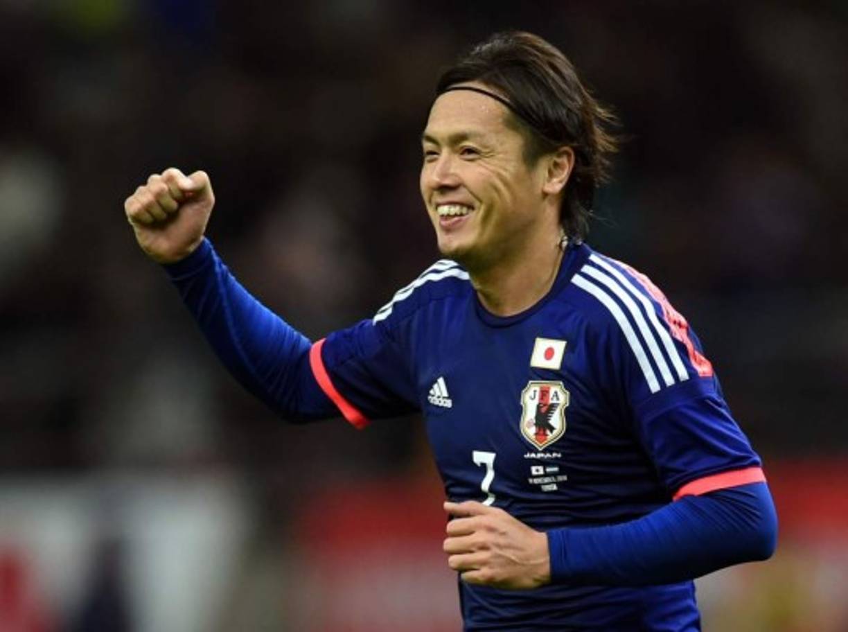 Yasuhito Endo celebrando su gol contra Honduras.