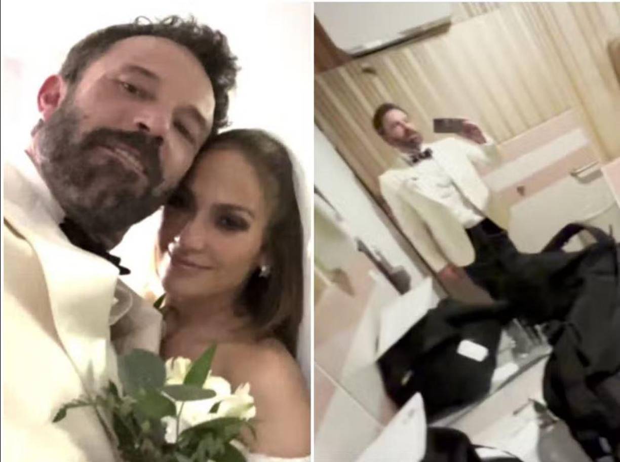 Luego de la pequeña ceremonia, Ben y Jennifer continuaron con las celebraciones hasta la madrugada del domingo con pizza y Coca-Cola Light, en un avión privado de regreso a Los Ángeles, según Page Six.