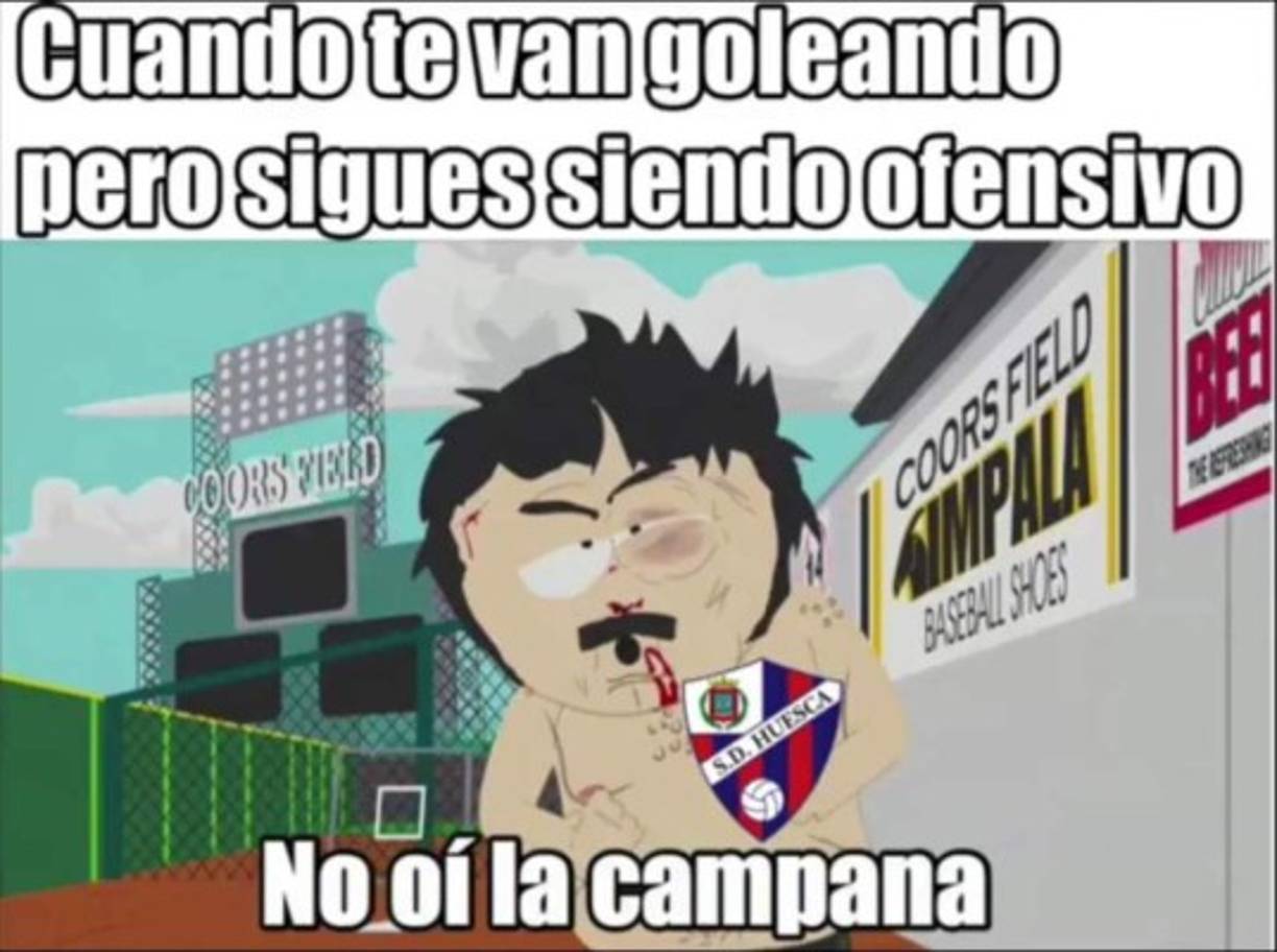 El colombiano Juan Camilo 'Cucho' Hernández abrió el marcador en el minuto 3, siendo el primer goleador de la historia del Huesca en Liga en el Camp Nou.