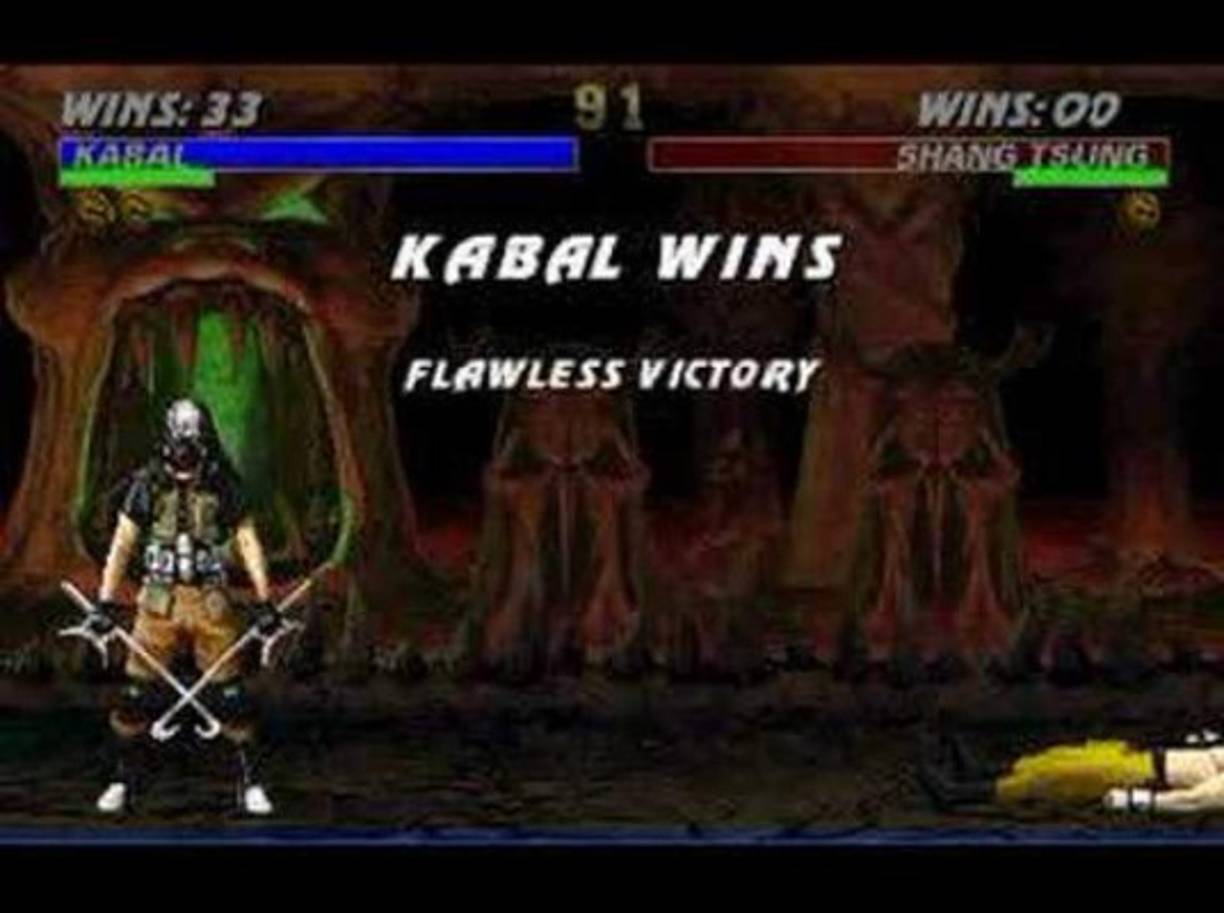 Kabal frente a Shang Tsung.