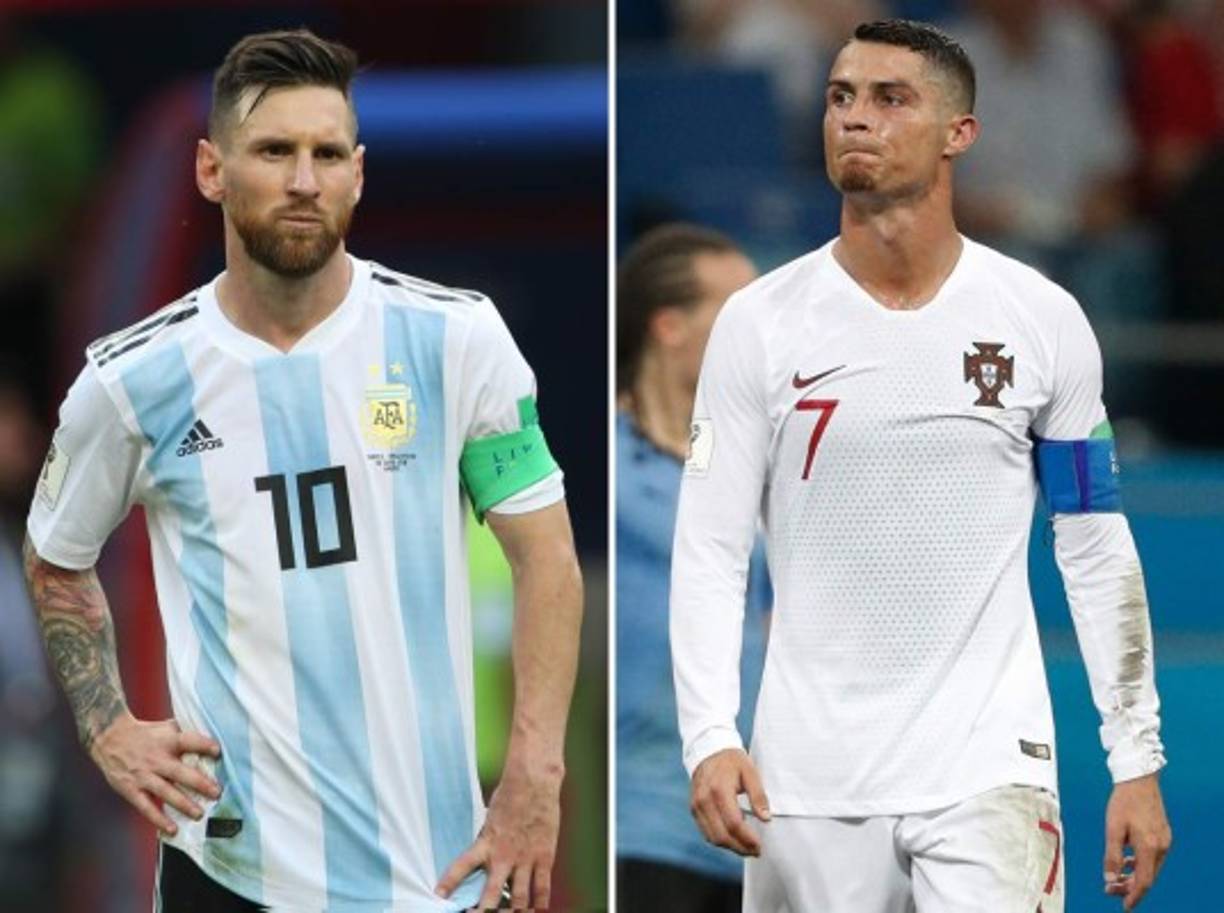 Messi y CR7, dos reyes sin corona mundial . FOTOS AFP