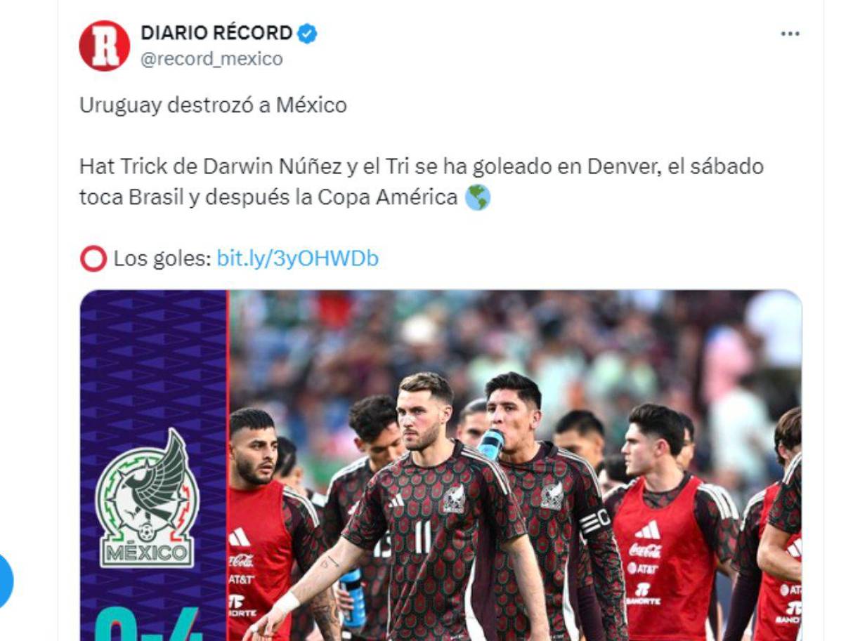 Prensa mexicana reaccionó tras el 4-0 sufrido por su selección ante Uruguay. 