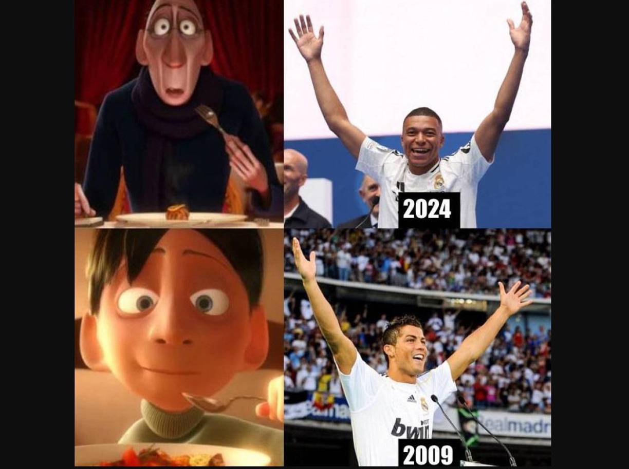 Mbappé causa terribles burlas al Barcelona y Cristiano Ronaldo es recordado en los memes