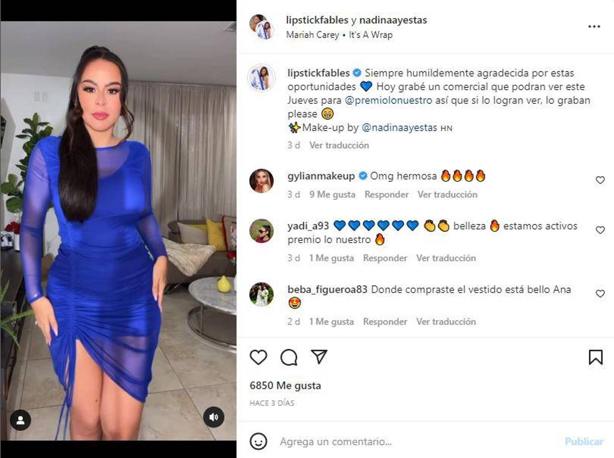 Lipstickfables acertó con este diseño, el cual resaltaba sus curvas. 