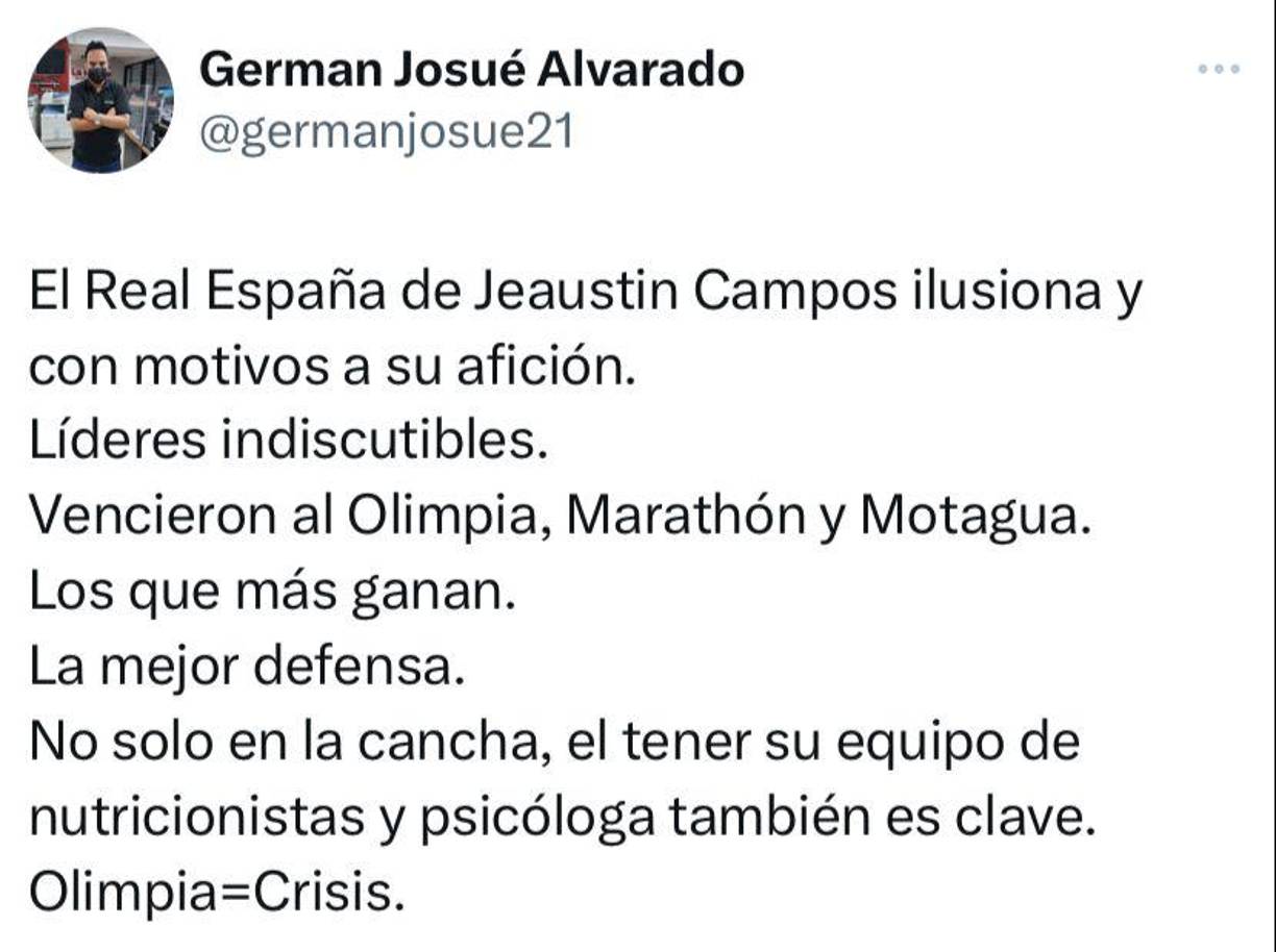 German Alvarado, periodista de LA PRENSA: “El Real España de Jeaustin Campos ilusiona y con motivos a su afición. Olimpia en crisis”