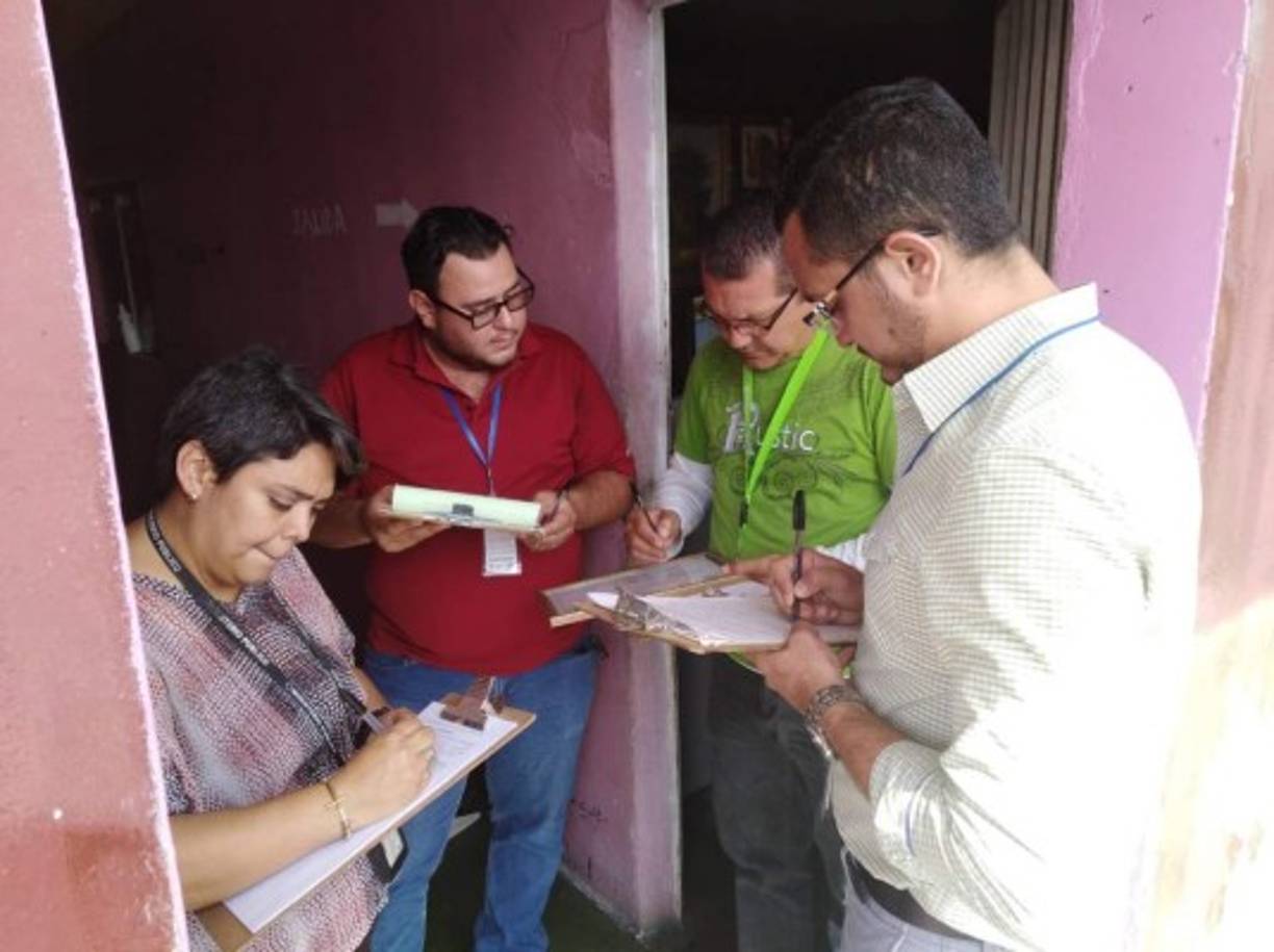 El Ministerio Público ejecuta este jueves la Operación Ciclón IX en varios lugares de Honduras, ejemplo esta imagen que corresponde a San Pedro Sula.<br/>