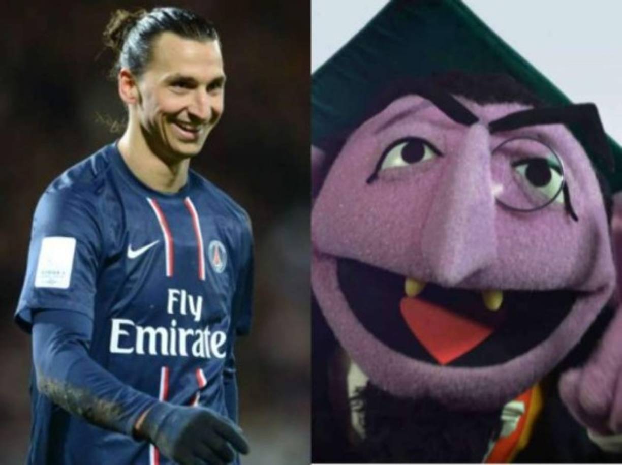 Zlatan Ibrahimovic, 'primo lejano' del Conde Contar, de la serie infantil Plaza Sésamo.