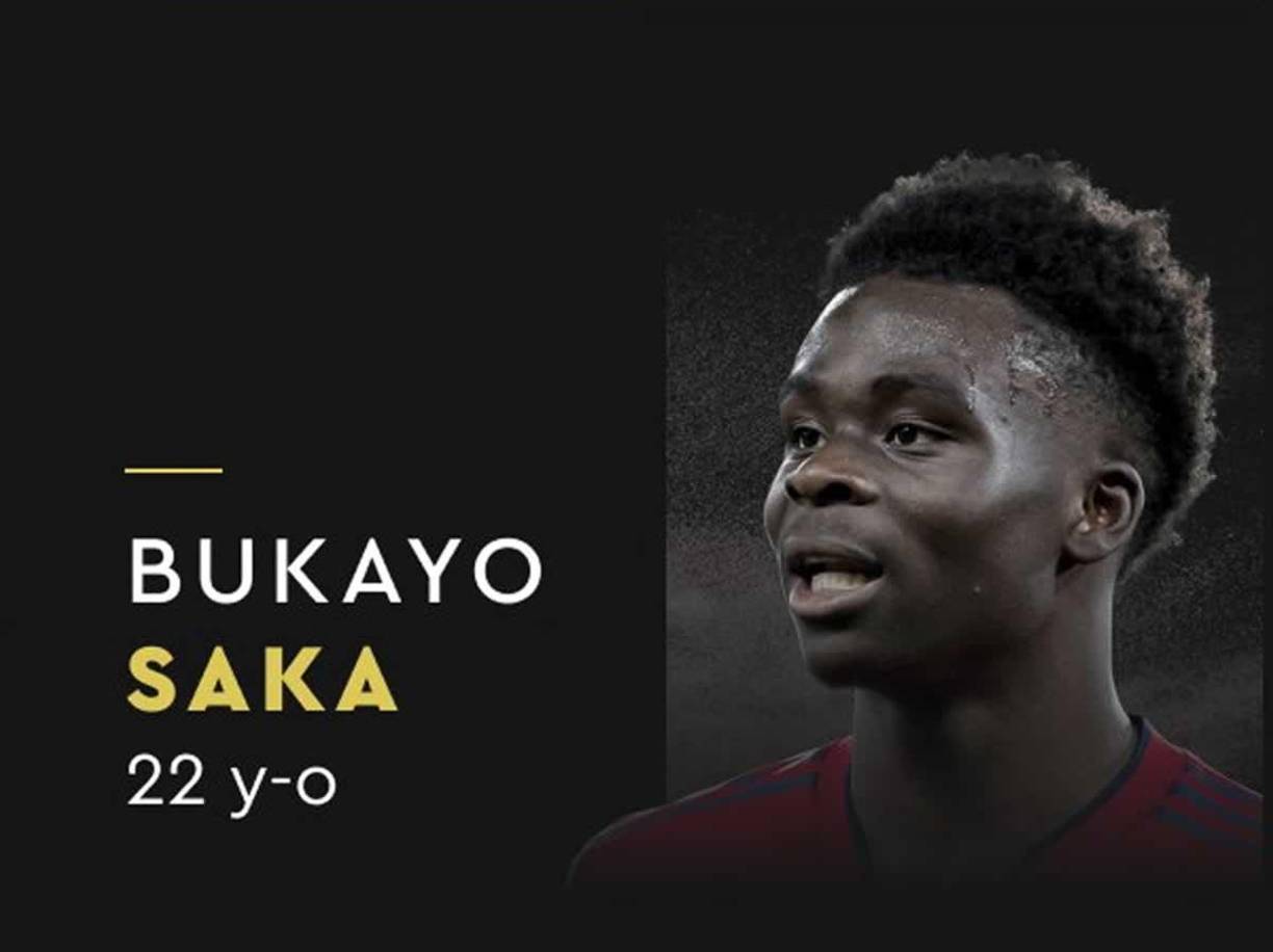 Bukayo Saka (Arsenal) - En la temporada 2022-23 el jugador inglés hizo 22 goles y 14 asistencias.