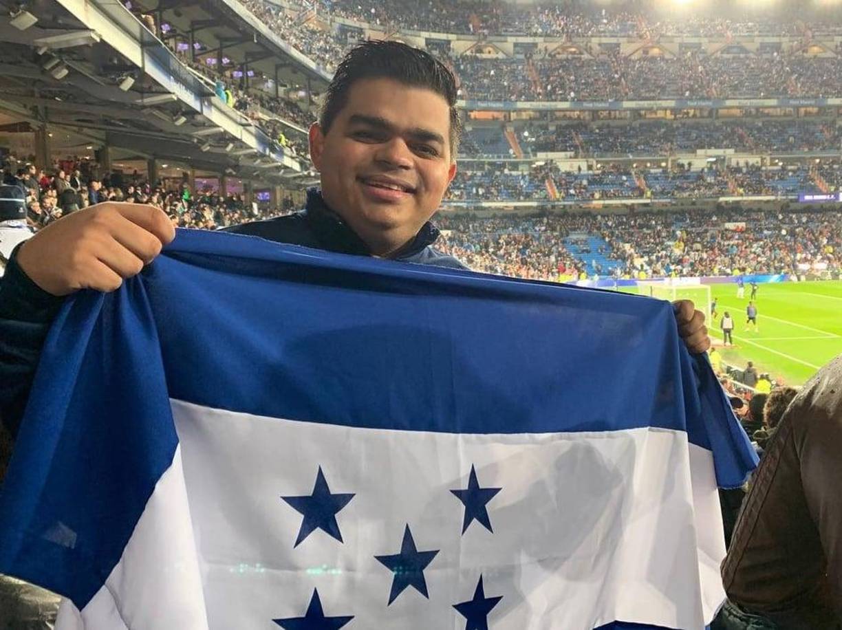 Rely Maradiaga: El periodista hondureño es un gran seguidor del Real Madrid.