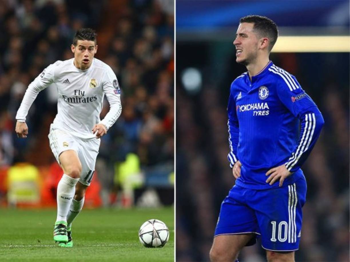 Chelsea propone el trueque James - Hazard al Real Madrid.