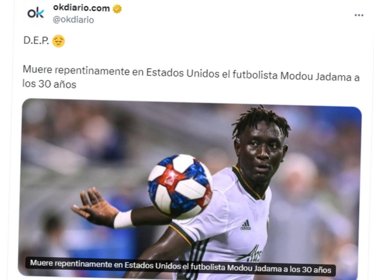 La repentina muerte de Modou ha generado revuelo mundial.