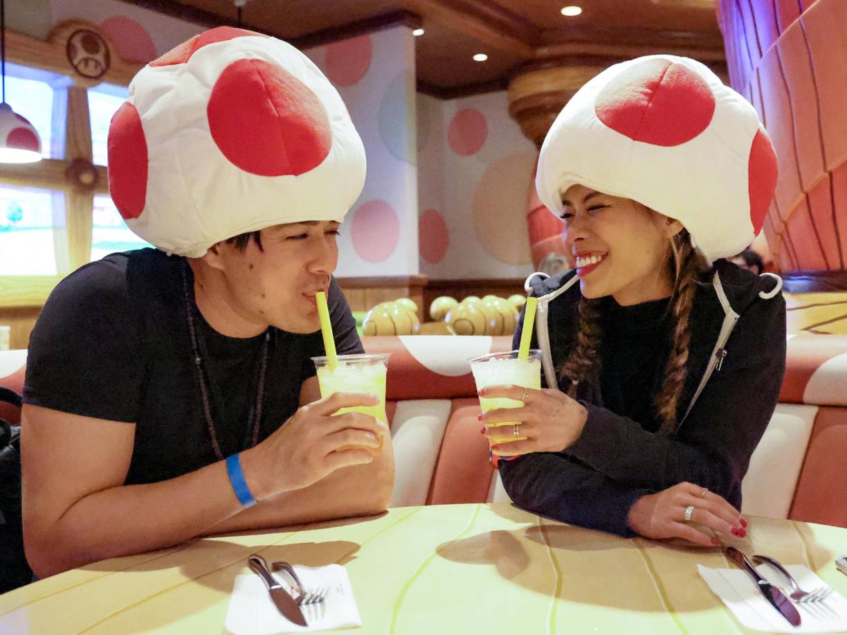 En el restaurante los comensales pueden degustar delicosas limonadas en el Toadstool Cafe en el "SUPER NINTENDO WORLD".