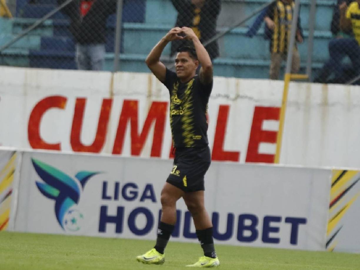 Brayan Moya fue el anotador del único tanto aurinegro en el juego de ida. Y fue justamente el goleador del primer tanto en el Morazán.