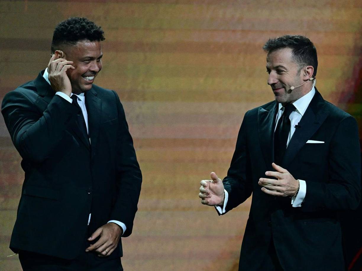 Ronaldo Nazario y Alessandro Del Piero fueron parte del sorteo del Mundial de Clubes 2025. El italiano fue uno de los conductores del evento.