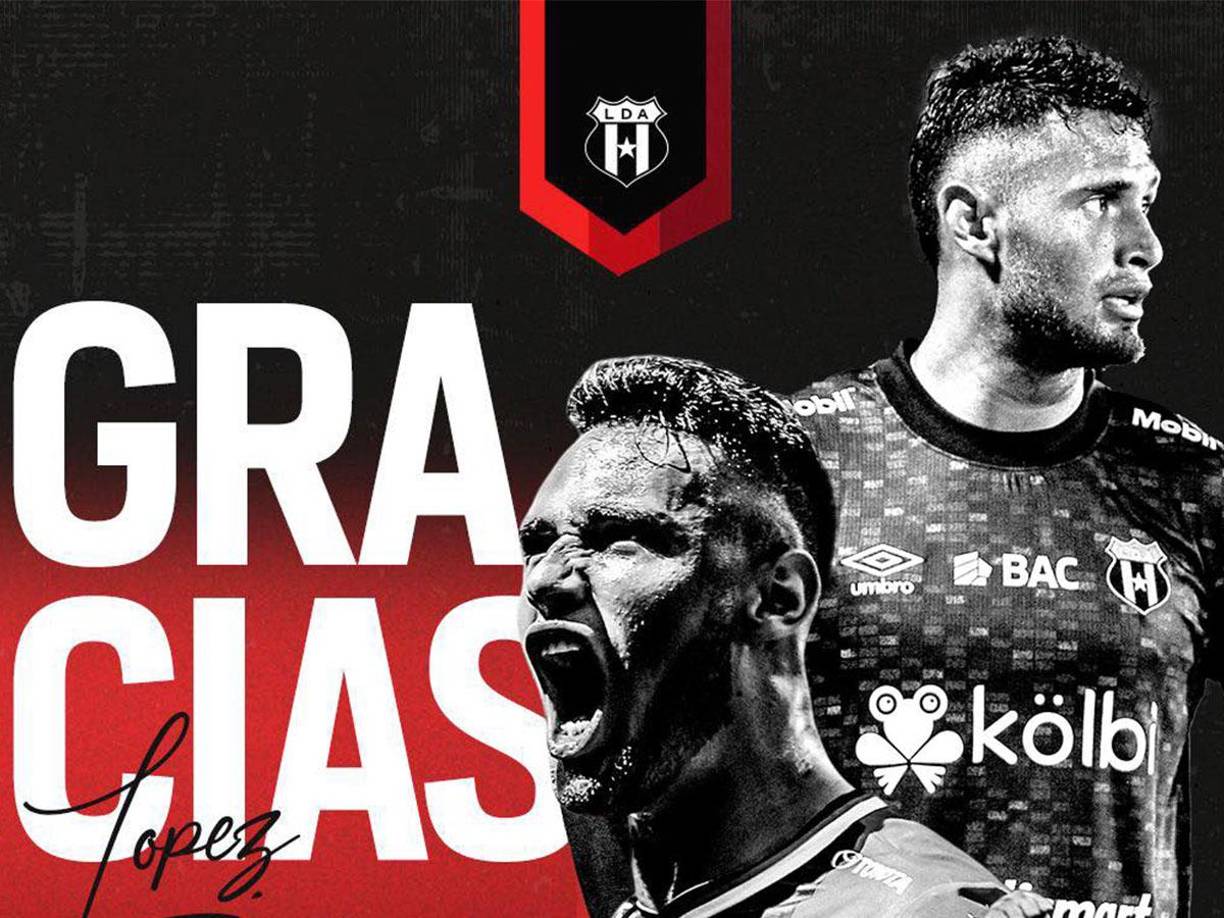 Liga Deportiva Alajuelense de Costa Rica anunció la salida del volante hondureño Alexander López. El centrocampista catracho se marcha del club tico tras cinco años de formar parte de la institución.