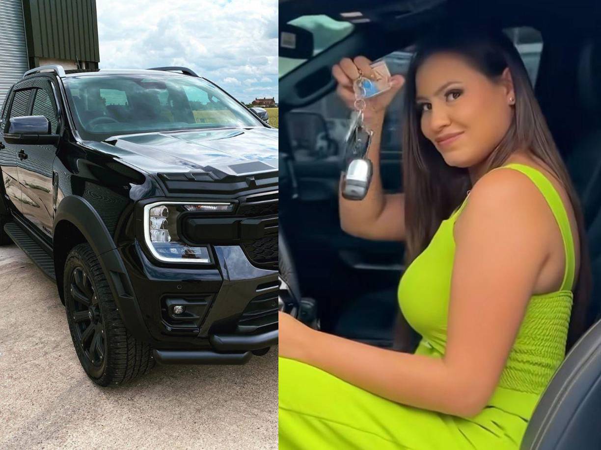 Alejandra Rubio fue sorprendida por su prometido con un lujoso carro del año. 