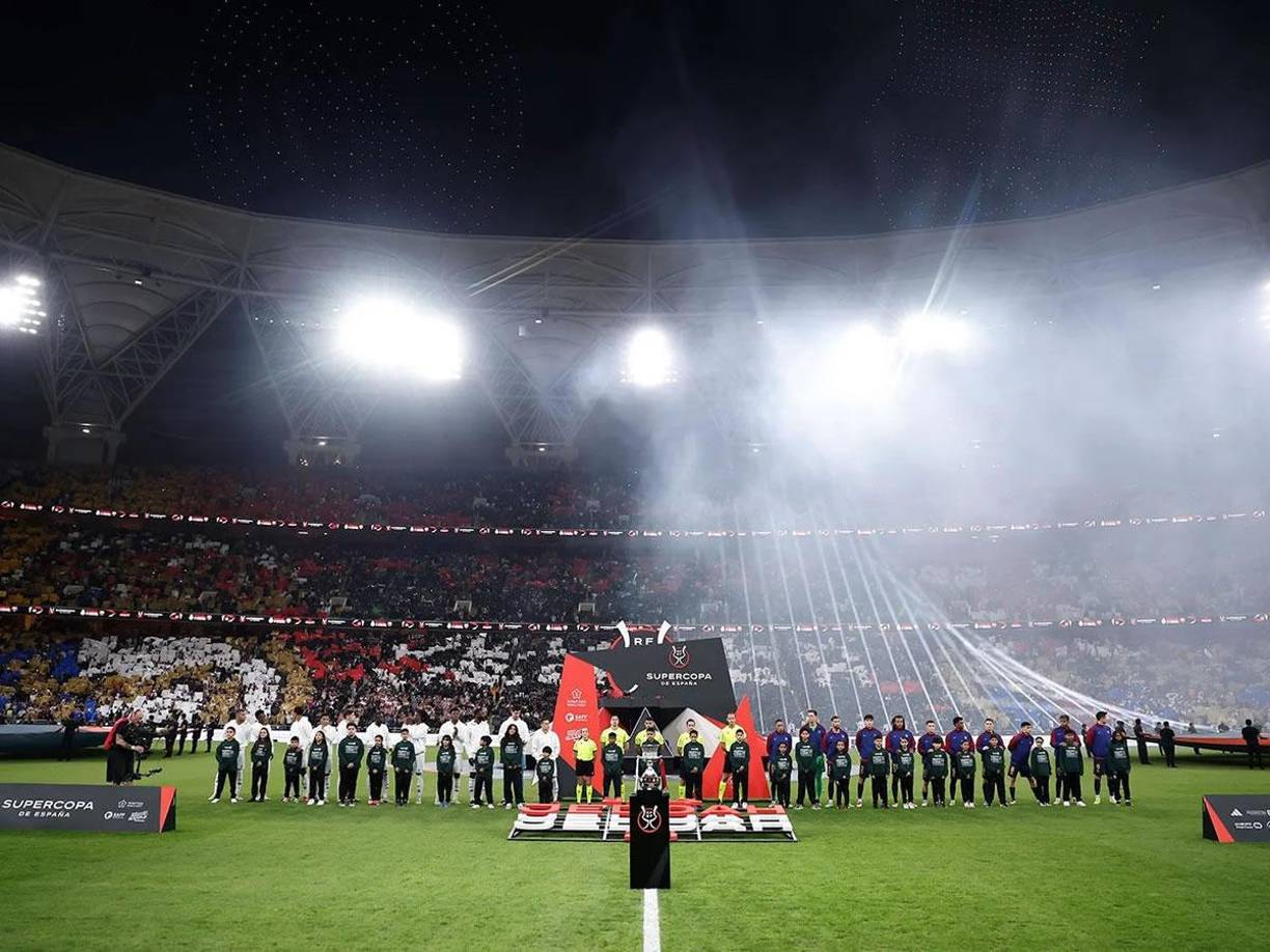La final de la Supercopa de España se disputó en el estadio King Abdullah Sports City de Yeda.