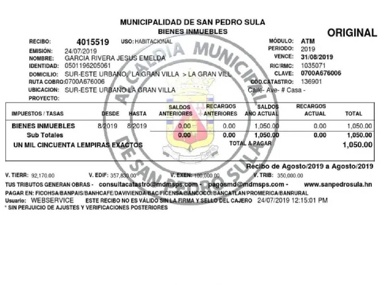 <b>2.8 </b>Copia de recibo de bienes inmuebles o servicios públicos municipales.