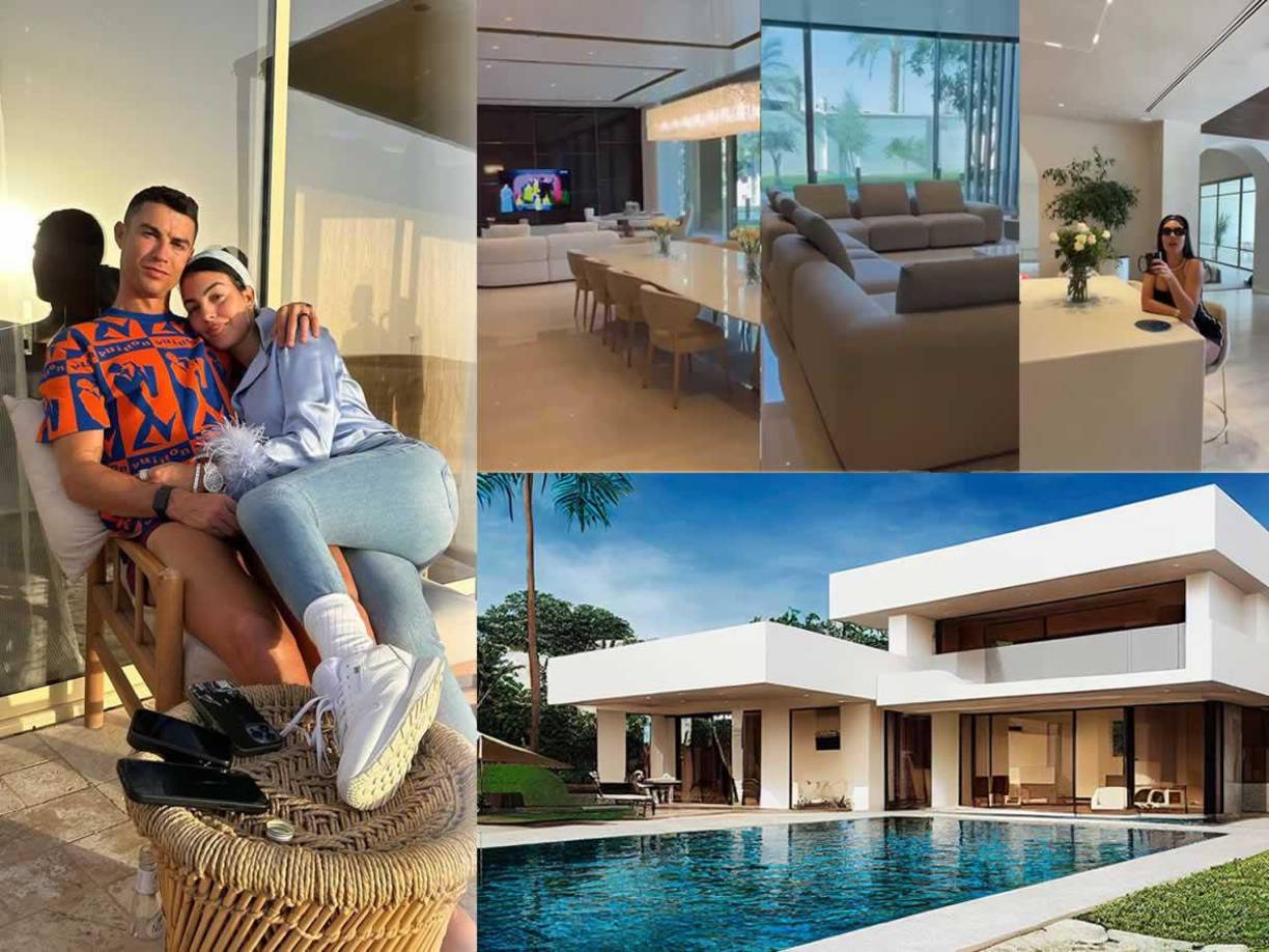 Georgina Rodríguez abrió las puertas de su espectacular nueva casa y mostró todos los detalles de la mansión a la que ya se ha mudado junto a Cristiano Ronaldo y sus hijos en Riad, Arabia Saudita.