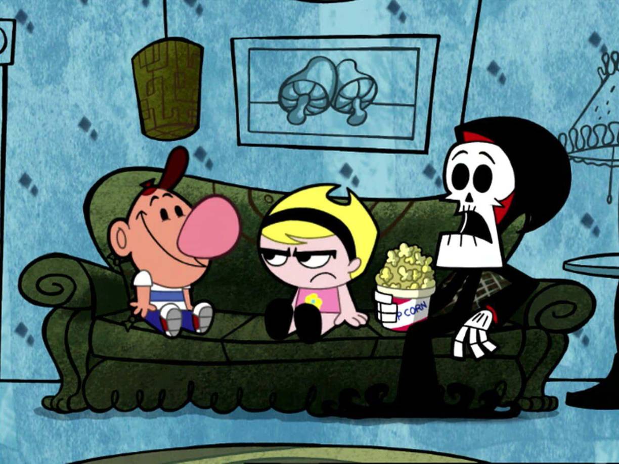 Las Sombrías Aventuras de Billy y Mandy - La serie cuenta la vida de dos niños de 10 años, Billy y Mandy, quienes han obligado a la Muerte, conocido como “Calavera”, a ser su mejor amigo para siempre, después de ganar una apuesta relacionada con el hámster enfermo de Billy.