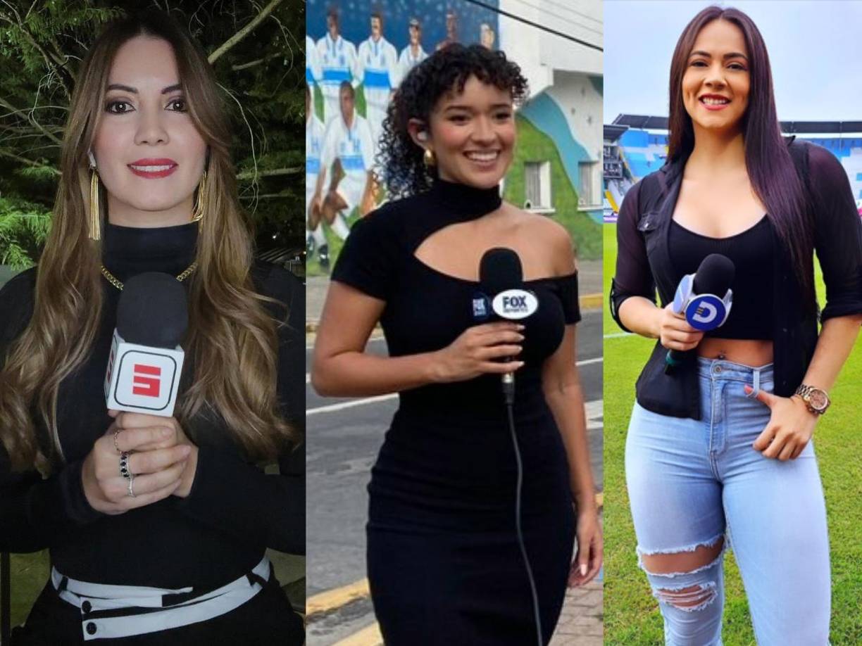 Las bellas comunicadoras que hacen vibrar a Honduras y el mundo en el duelo de la Bicolor contra México.