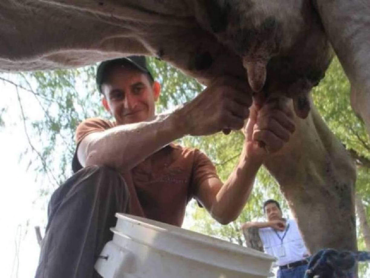 El jugador de los Lobos de la UPNFM, Óliver Morazán, incursionó en la ganadería y vende todos los derivados de los lácteos.