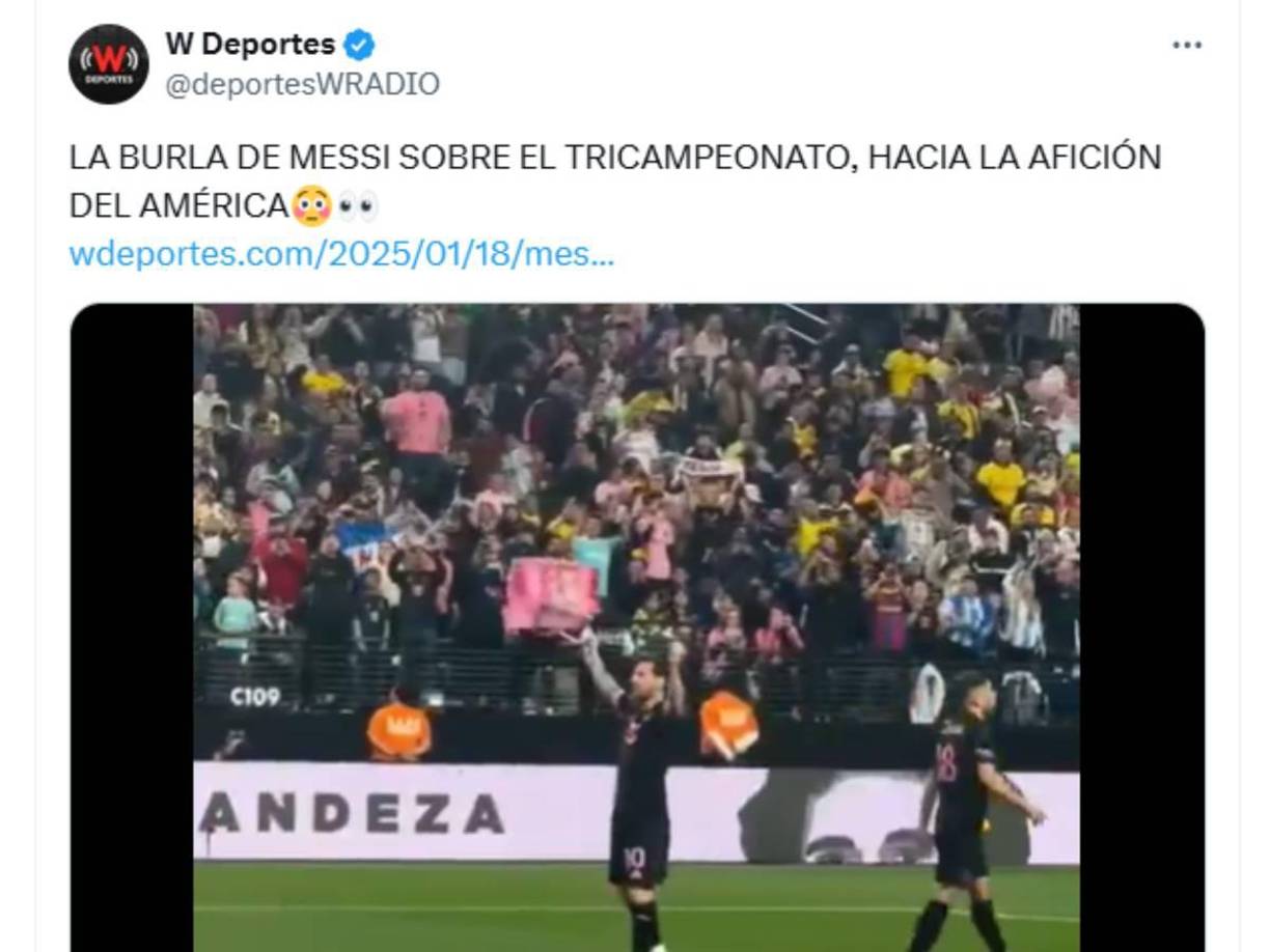 Messi les recordó a los mexicanos que Argentina tiene tres Copas del Mundo. 
