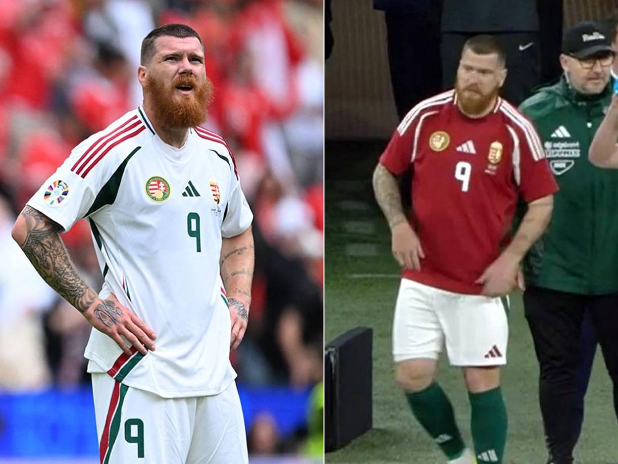 El ’9’ de la Selección de Hungría se vio pasado de libras y en las redes sociales surgieron todo tipo de comentarios.