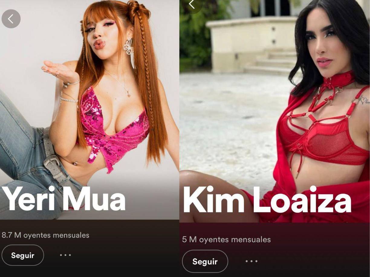 La influencer y tiktoker mexicana Yeri Mua, al parecer esta conquistando la industria musical, cada vez más crece en audiencia y oyentes mensuales, por hoy, supera con solo tres canciones a su compatriota mexicana, Kimberly Loaiza.