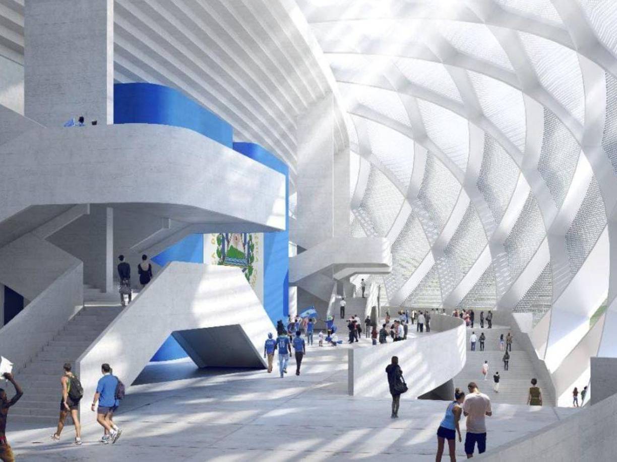 El diseño del Estadio Nacional de El Salvador pretende demostrar un estilo moderno con un toque de alta tecnología. Este concepto expresa el desarrollo de la tecnología y la naturaleza.