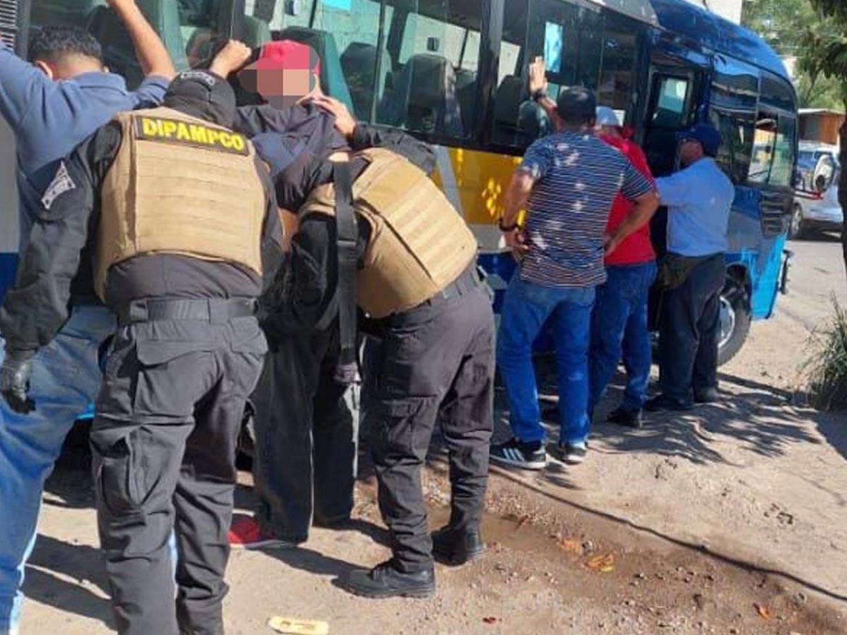 Imágenes de los intensos operativos contra extorsionadores