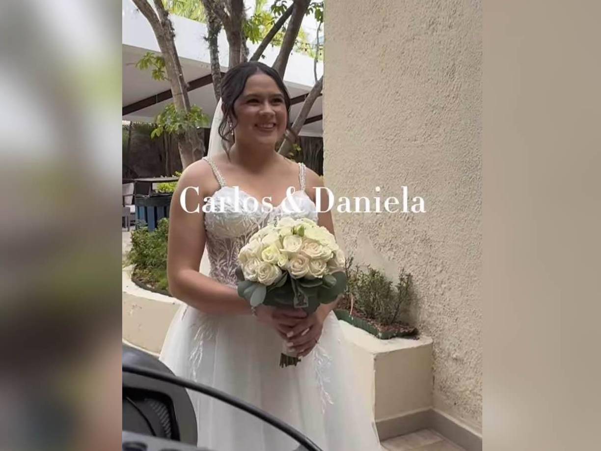 Así lució la bella Daniela Hernández el día más importante de su vida.