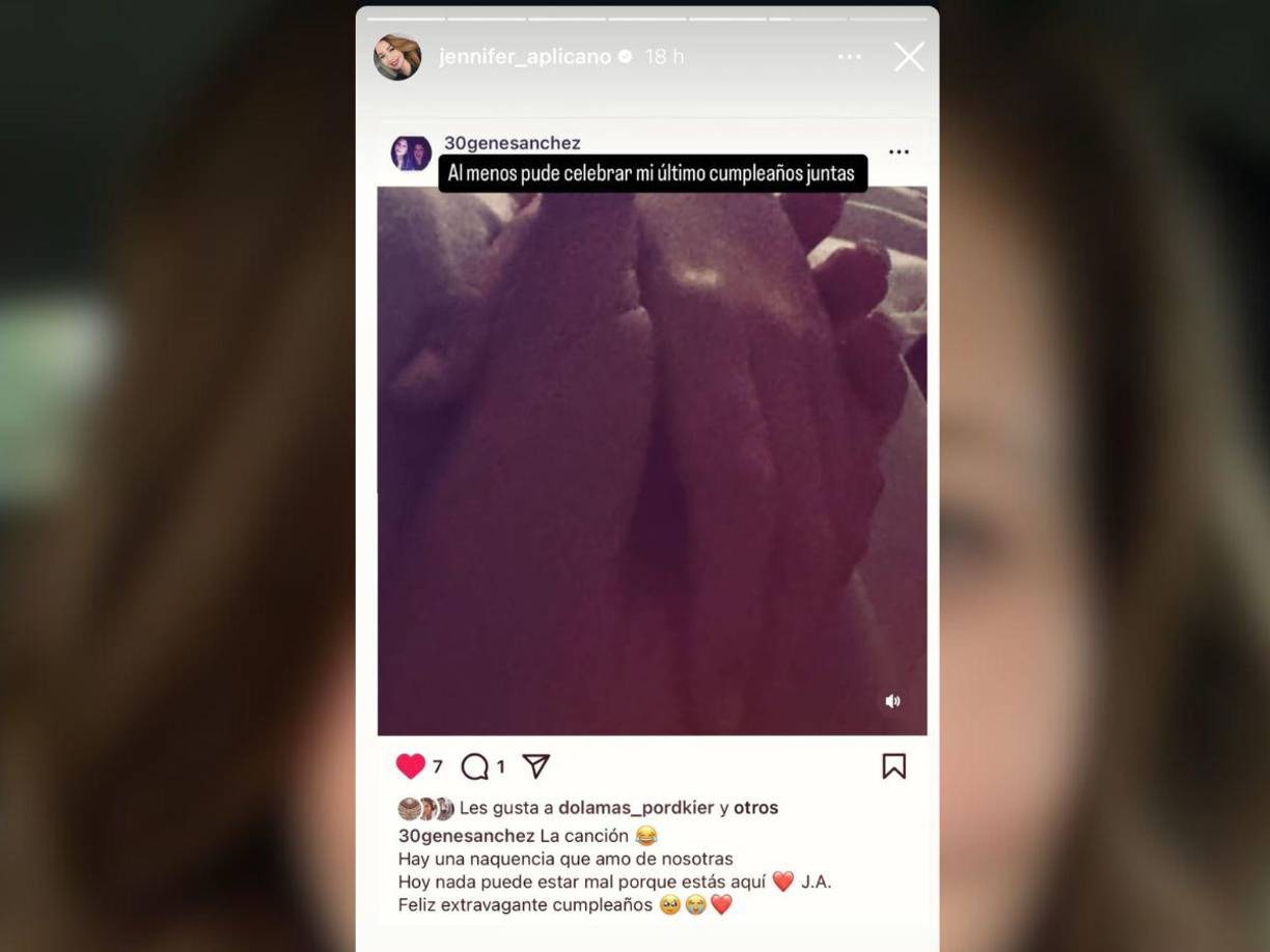 La creadora de contenido también mostró mediante sus historias momentos que quedaron guardados para siempre. 