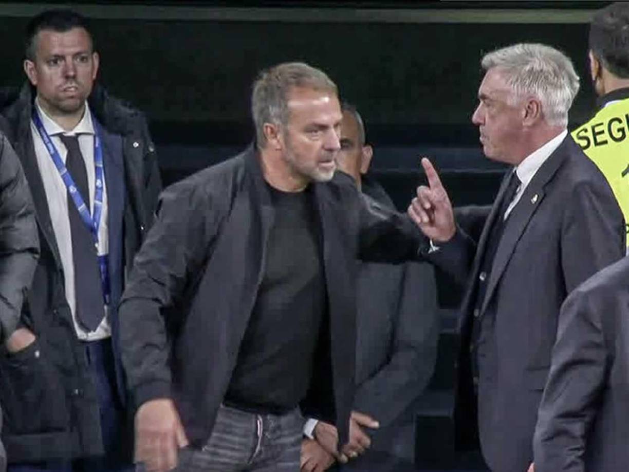  Ancelotti explicó al final del partido a qué se debió ese encontronazo con el banquillo del Barça: “Ha pasado algo con el asistente, no con Flick, no ha sido un señor al celebrar delante de nuestro banquillo”.